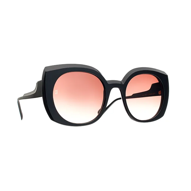 Lunette de soleil Caroline Abram modèle AUDACE en acétate de couleur noir