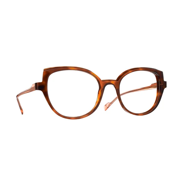 Lunettes de vue BLUSH modèle BLOOM en acétate de couleur écaille et rose