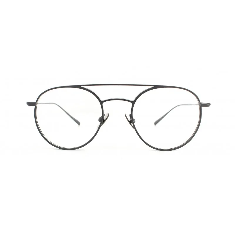 lunettes de vue Brett modèle CLINT en métal de couleur gris argent (gun)