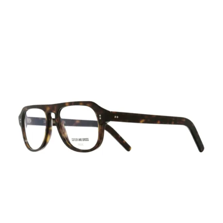 lunettes de vue aviator Cutler & Gross modèle 0822V3 en acétate noir écaille