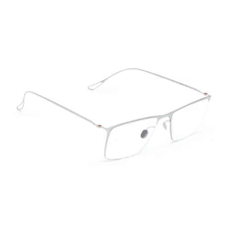 lunettes de vue rectangulaire Haffmans & Neuimester modèle Larson de couleur blanche