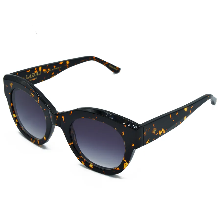 Lunettes de soleil Lazuli modèle Cala rossa en acétate de couleur écaille noir ( havane scales)