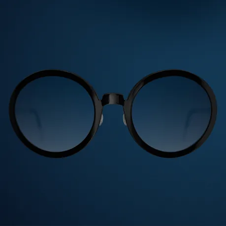 lunettes de vue rondes Lindberg modèle Now en acétate de couleur noir