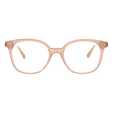 lunettes de vue carrées little PAUL & JOE modèle en acétate LULA01 de couleur rose clair