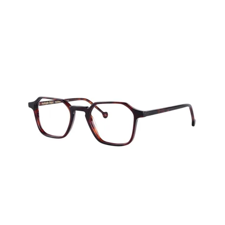 lunettes de vue carrées Nathalie Blanc modèle en acétate de couleur noir