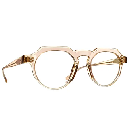 lunettes de vue Talla modèle Cartola 2 en acétate de couleur beige crystal