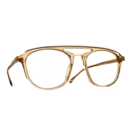 Lunettes de vue Talla modèle Begno en acétate de couleur jaune crystal