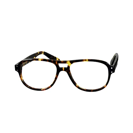 lunettes de vue aviator Vincent Kaes modèle KE008 en acétate noir écaille