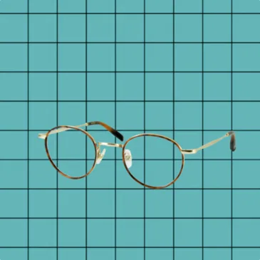 Lunettes de vue rondes Vincent Kaes modèle KE014 en métal doré et écaille