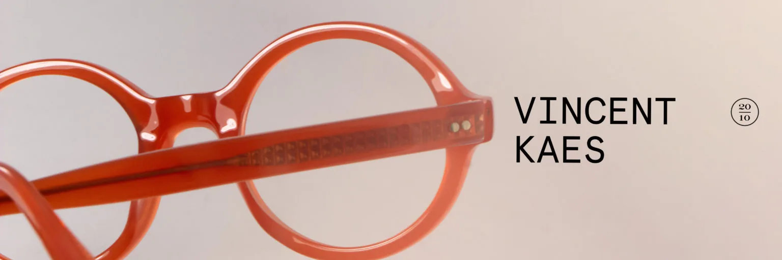 Collection Vincent Kaes, lunettes architecturales aux finitions main, esprit années 60